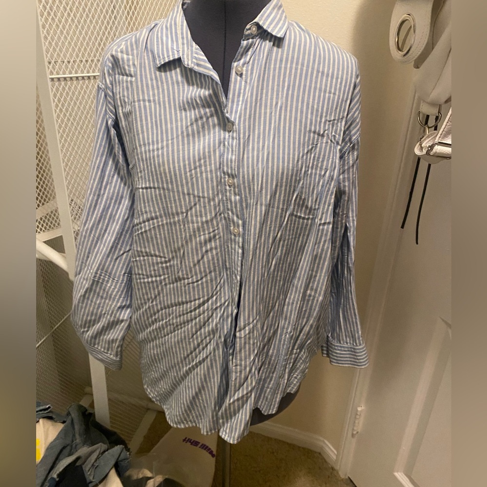 LOFT button up blouse